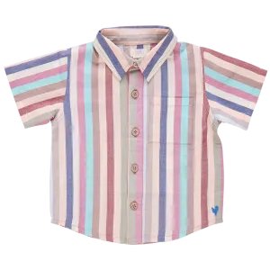 Blue Rooster Boys Jack Shirt - Multi Vintage Stripe