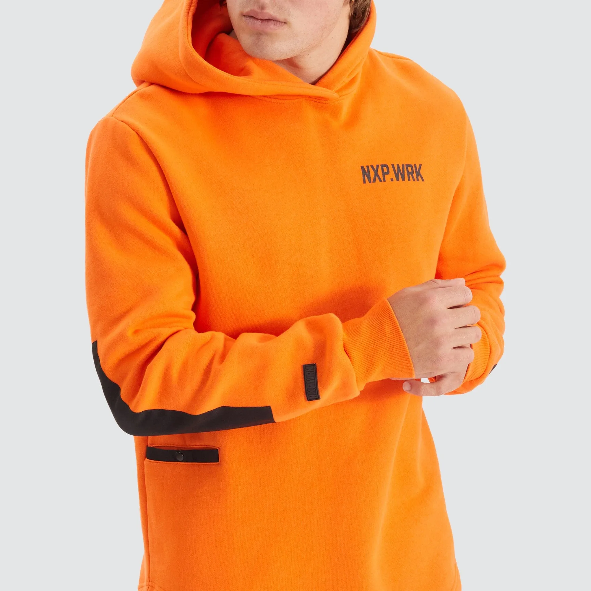 Blueprint Dual Curved Hoodie Work Orange