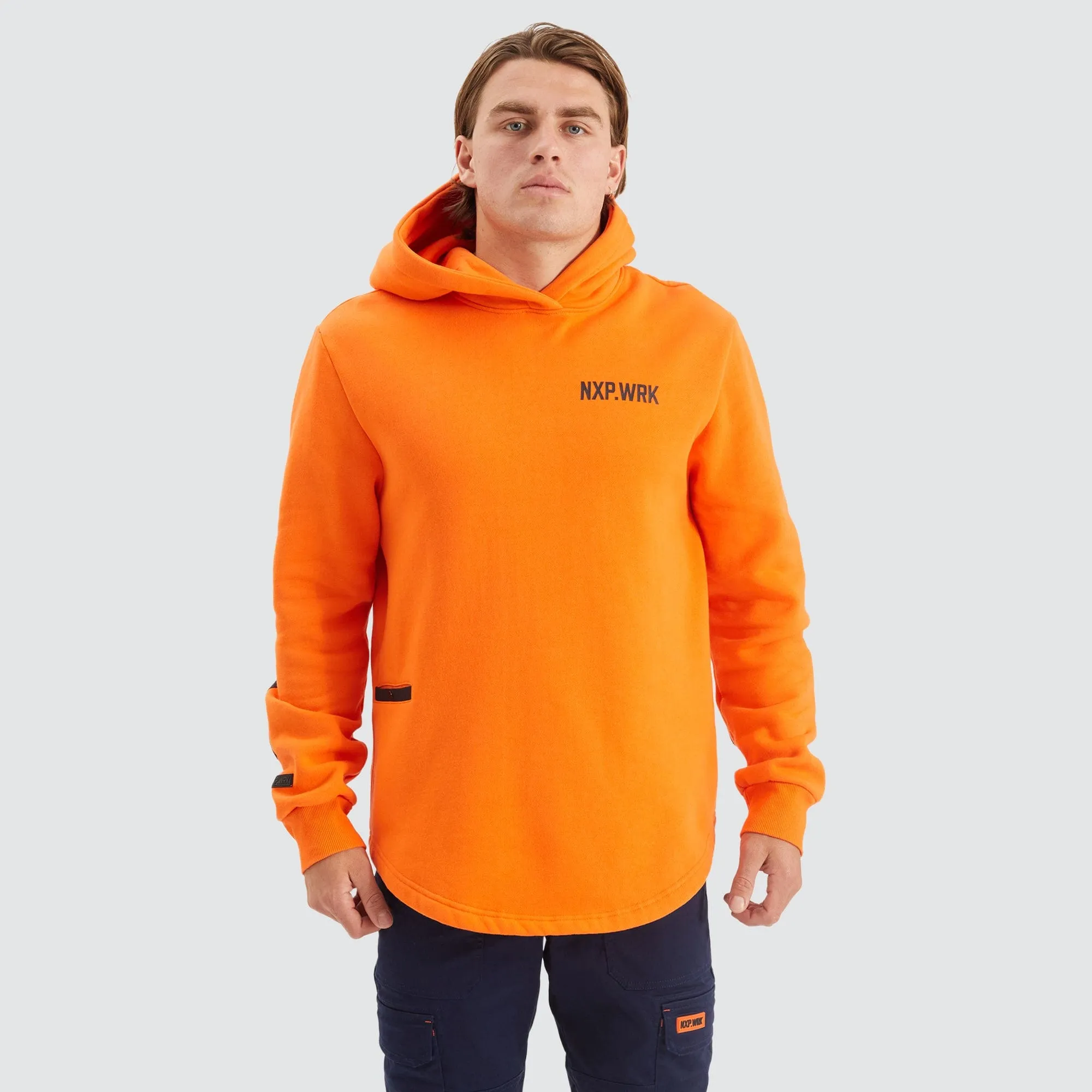 Blueprint Dual Curved Hoodie Work Orange