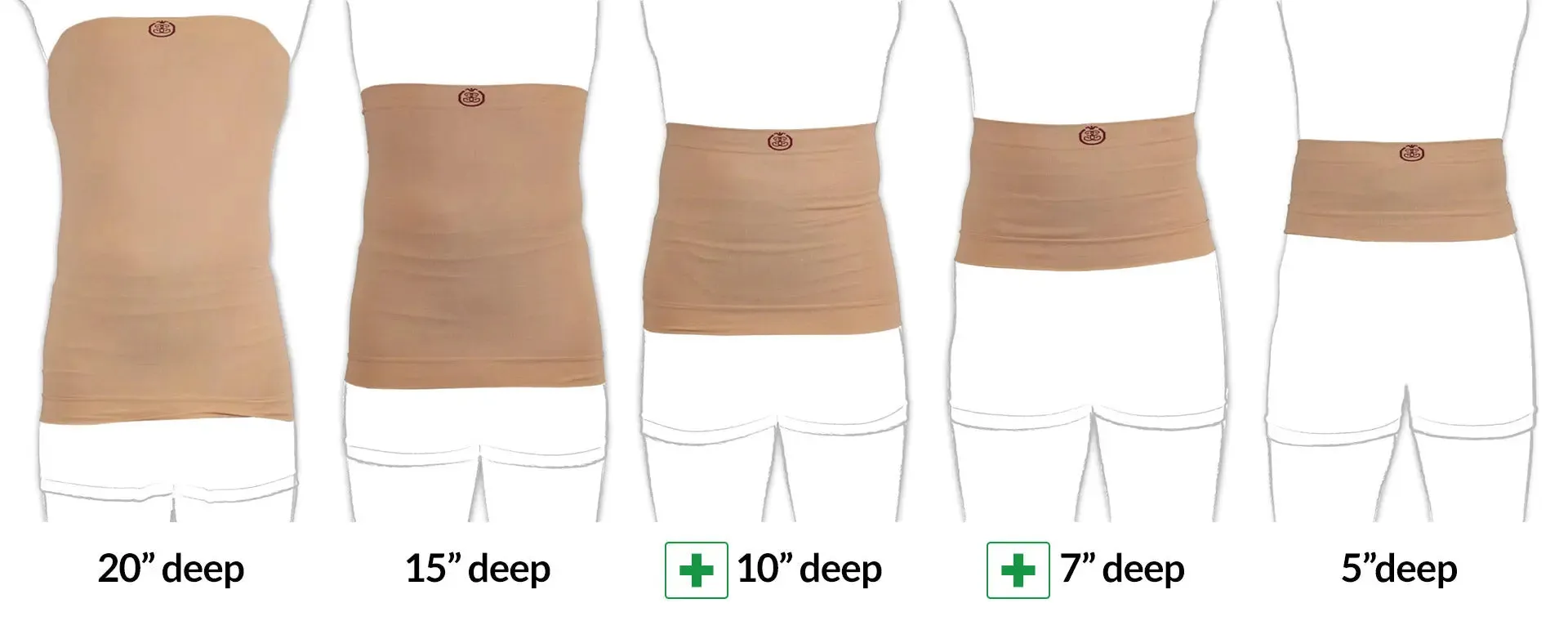 BODYBAND - Light Support 20" Ostomy Waistband with Silicone Grip