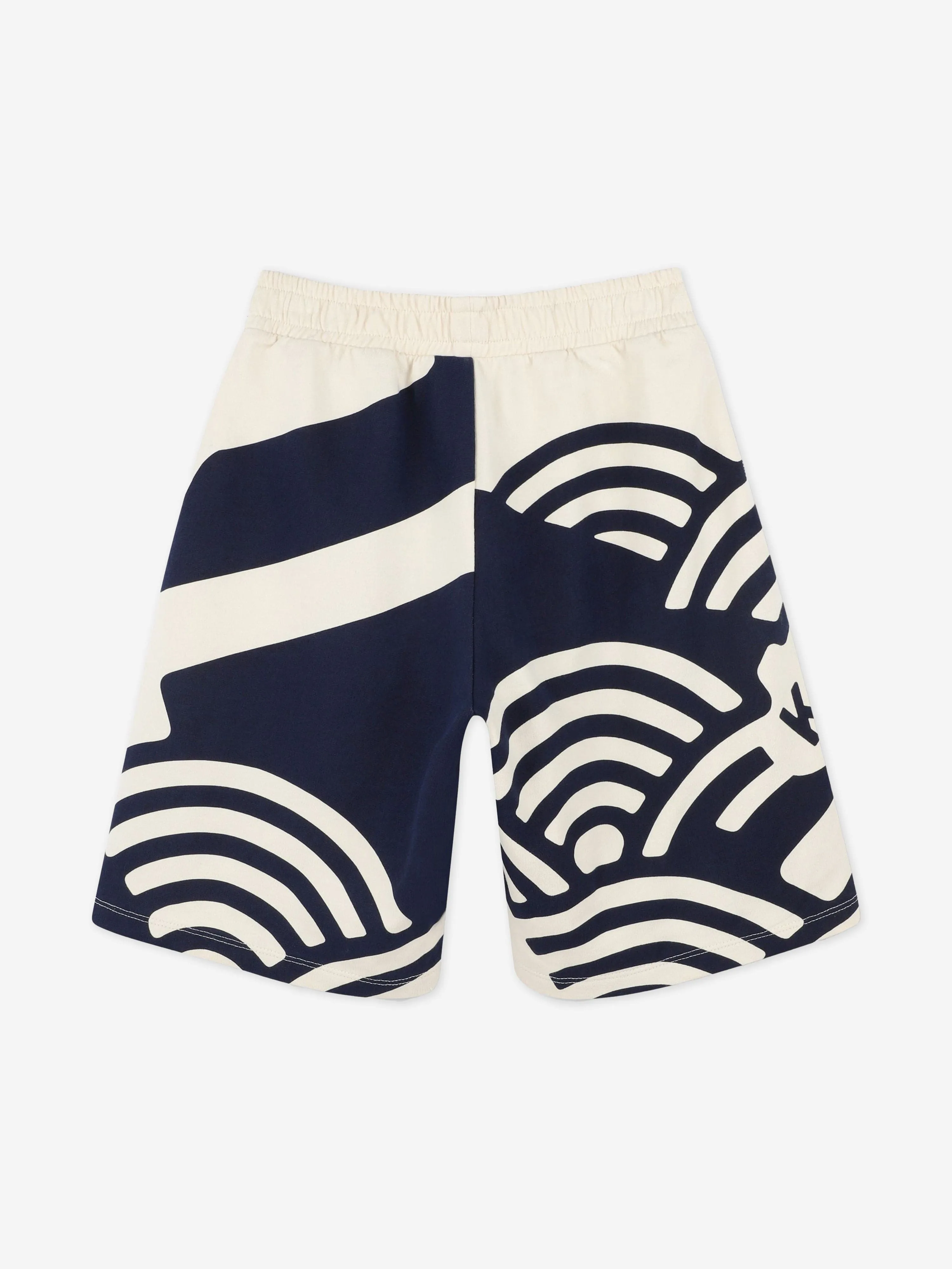 Boys Logo Bermuda Shorts in Beige