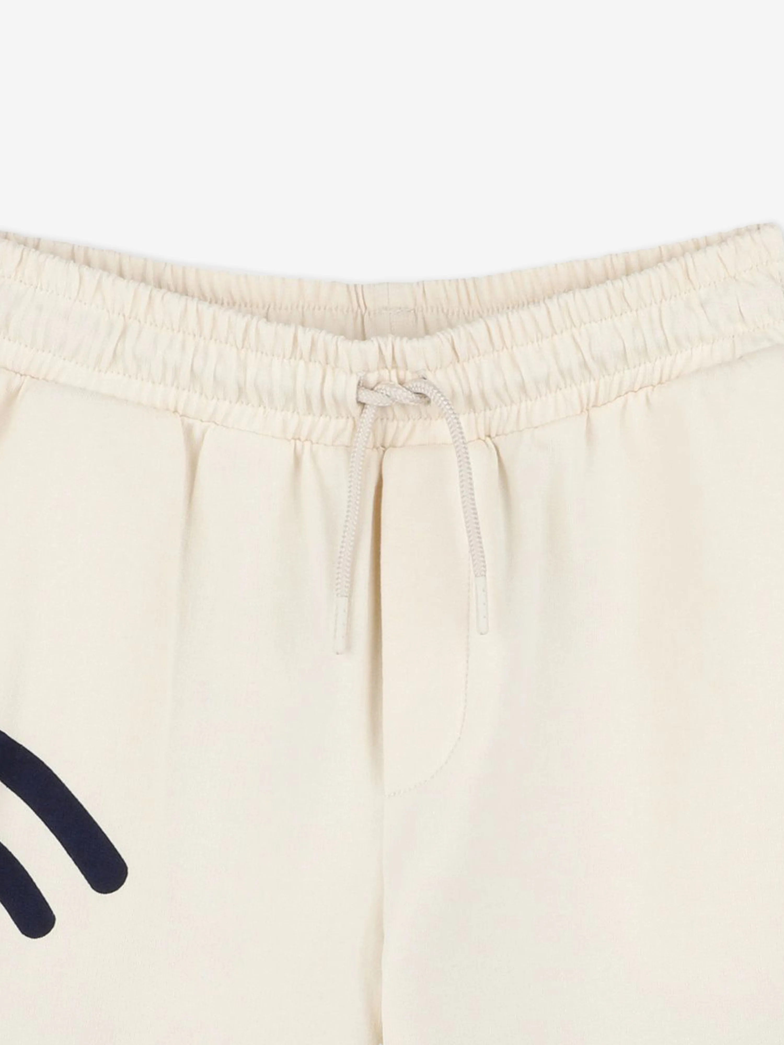 Boys Logo Bermuda Shorts in Beige