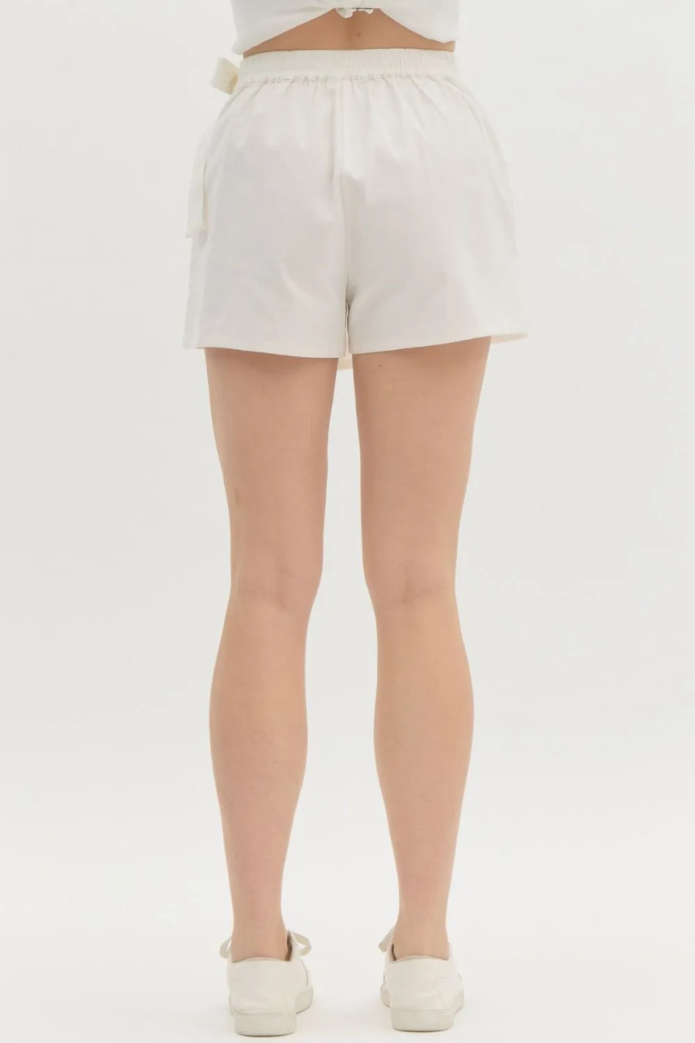 Braided Wrap Skort {Off White}