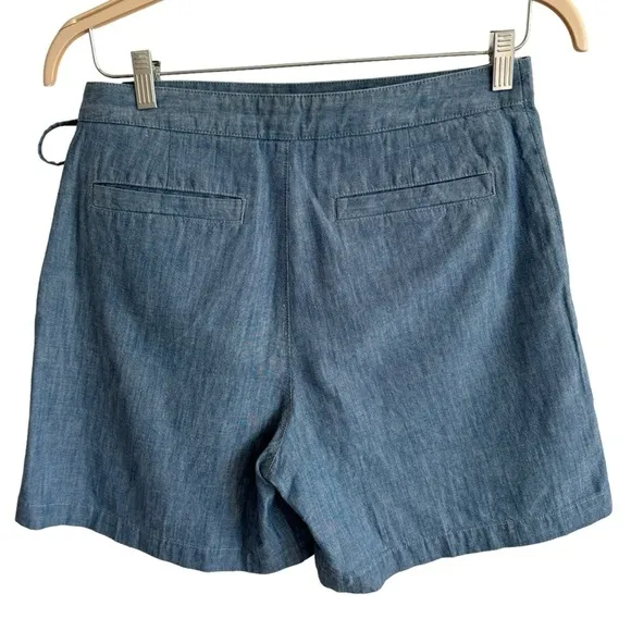 Brooks Brothers Wrap Front Chambray Skort, Size 6