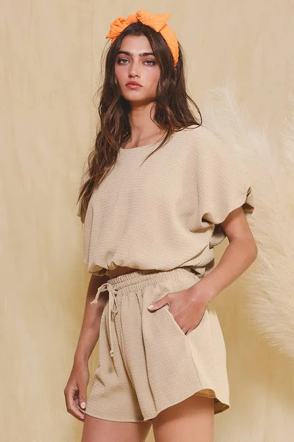Bubble Hem Top Set