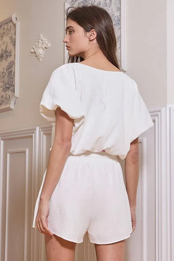 Bubble Hem Top Set