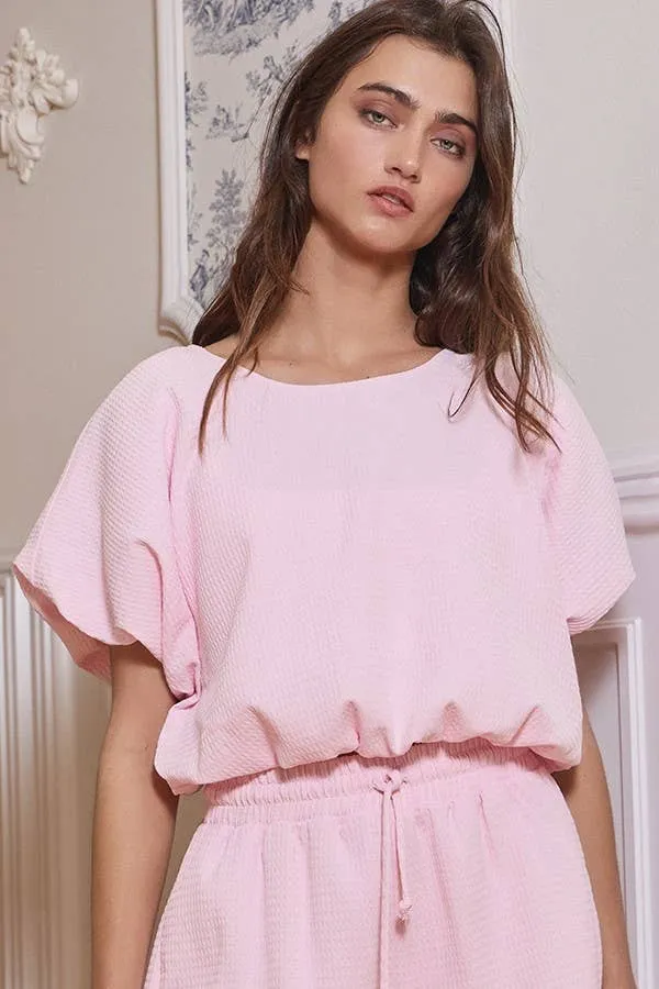 Bubble Hem Top Set
