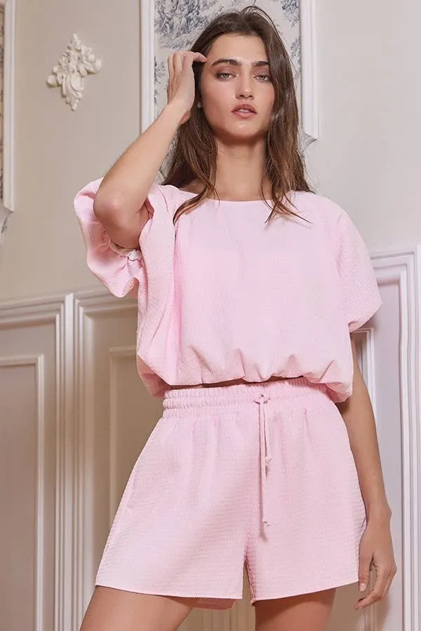 Bubble Hem Top Set