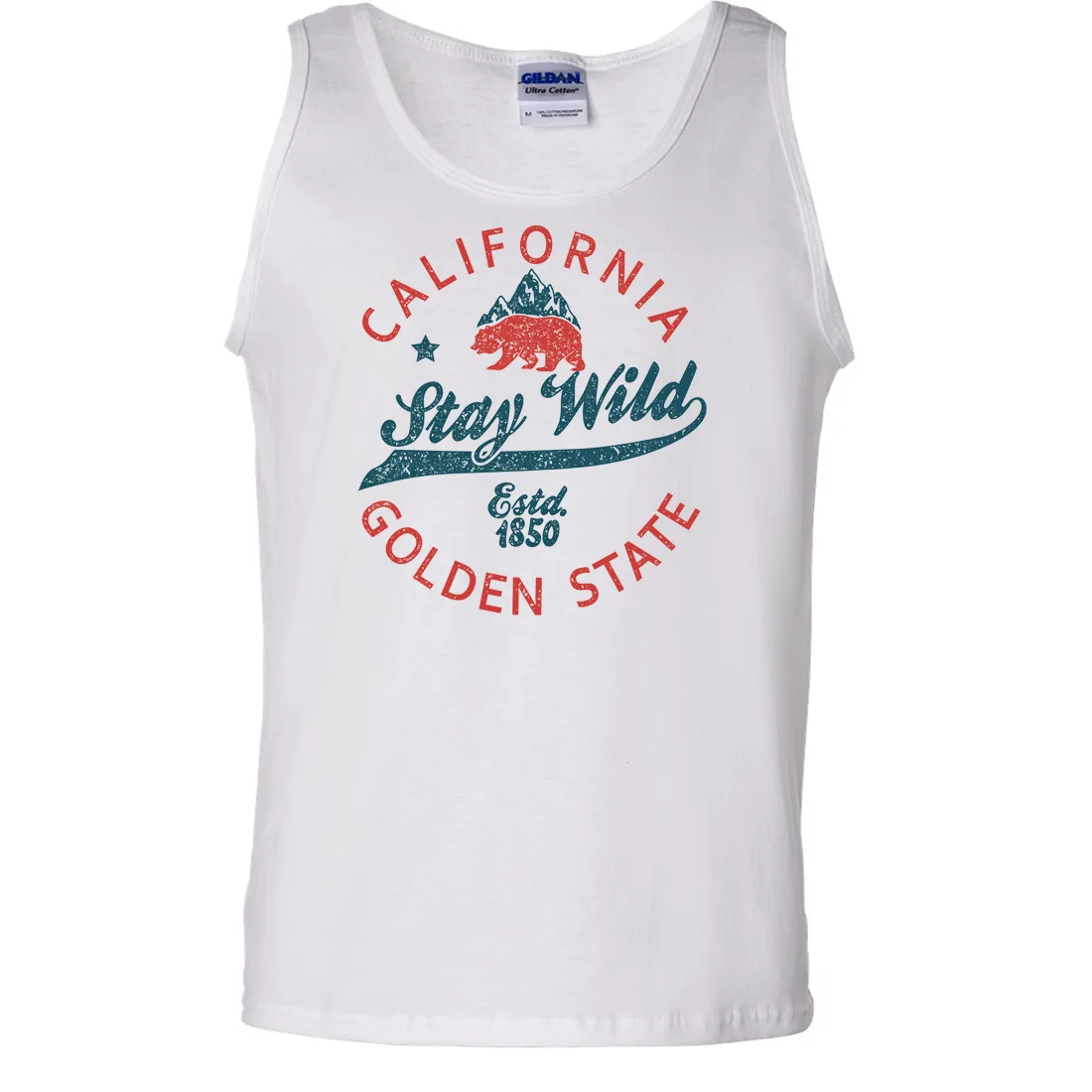 California Stay Wild Asst Colors Tank Top