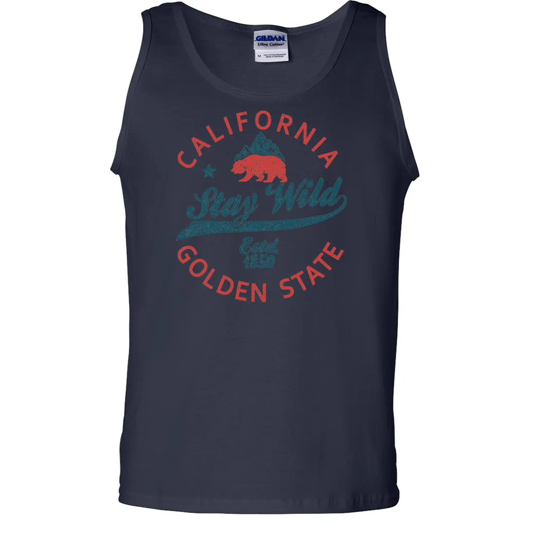 California Stay Wild Asst Colors Tank Top