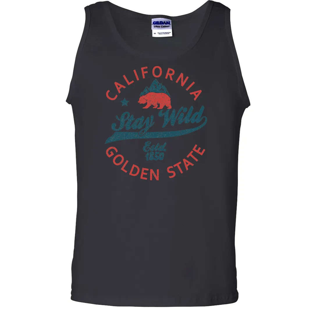 California Stay Wild Asst Colors Tank Top