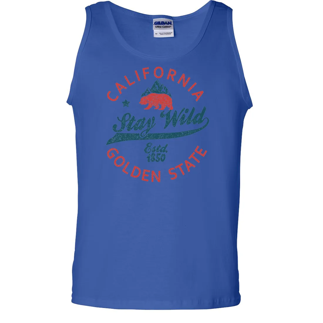 California Stay Wild Asst Colors Tank Top