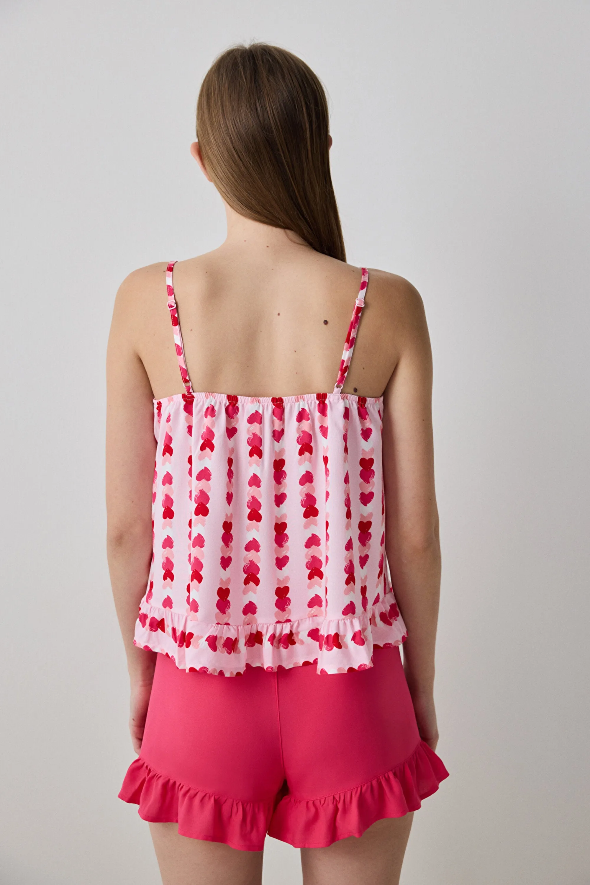 Carrie Solid Shorts Pajama Bottoms - Penti Loves Paris Collection