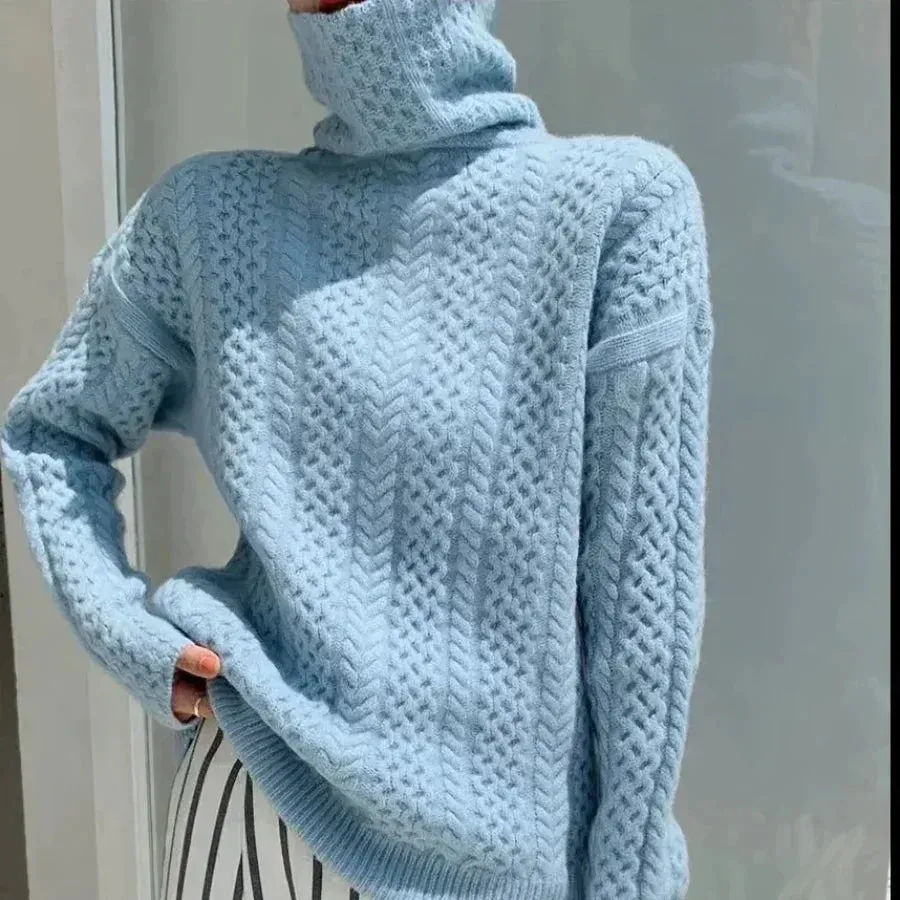 Cashmere Turtleneck Sweater for Women - Selin