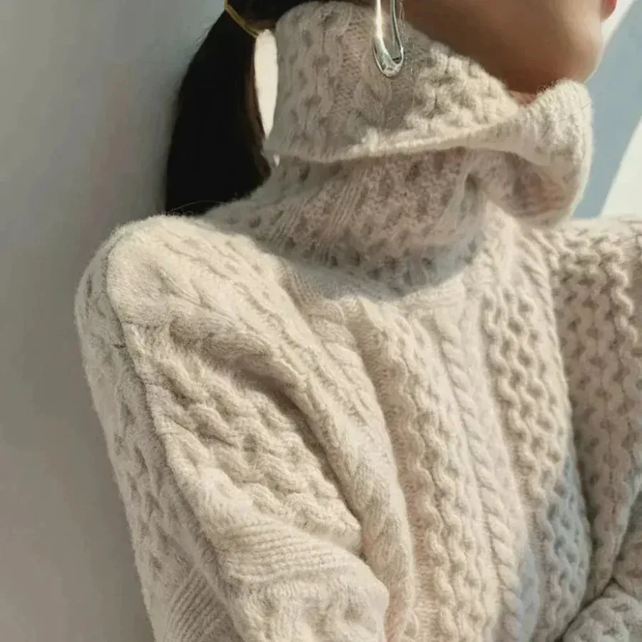 Cashmere Turtleneck Sweater for Women - Selin