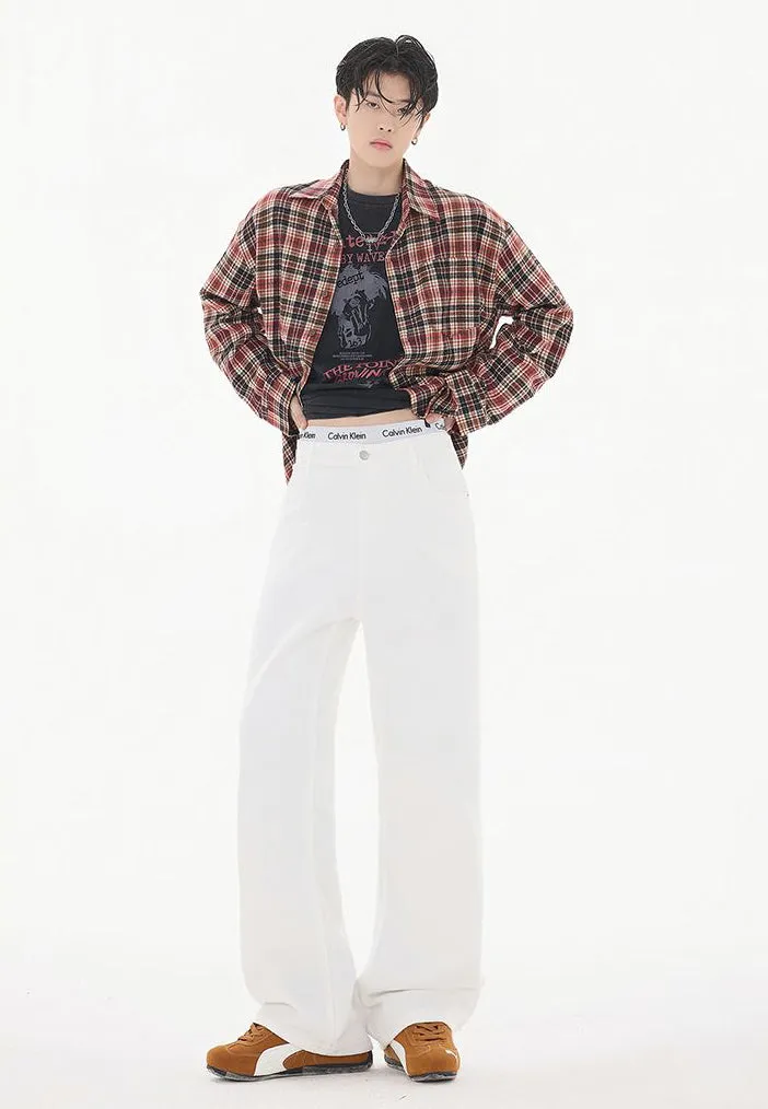 Casual Loose Straight Leg Jeans with Versatile Style