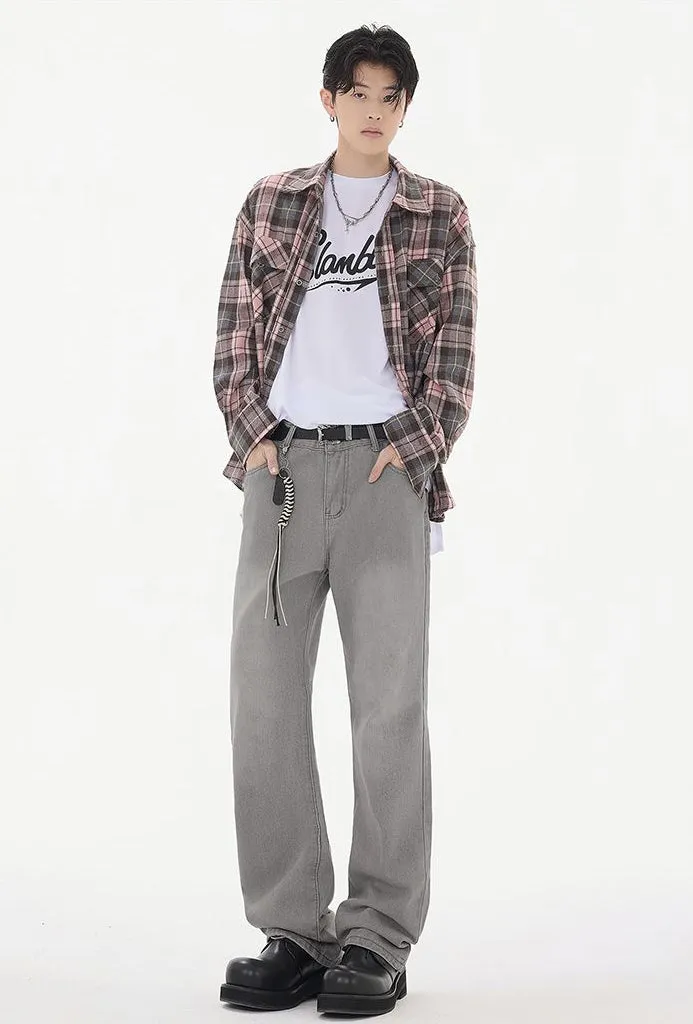 Casual Loose Straight Leg Jeans with Versatile Style