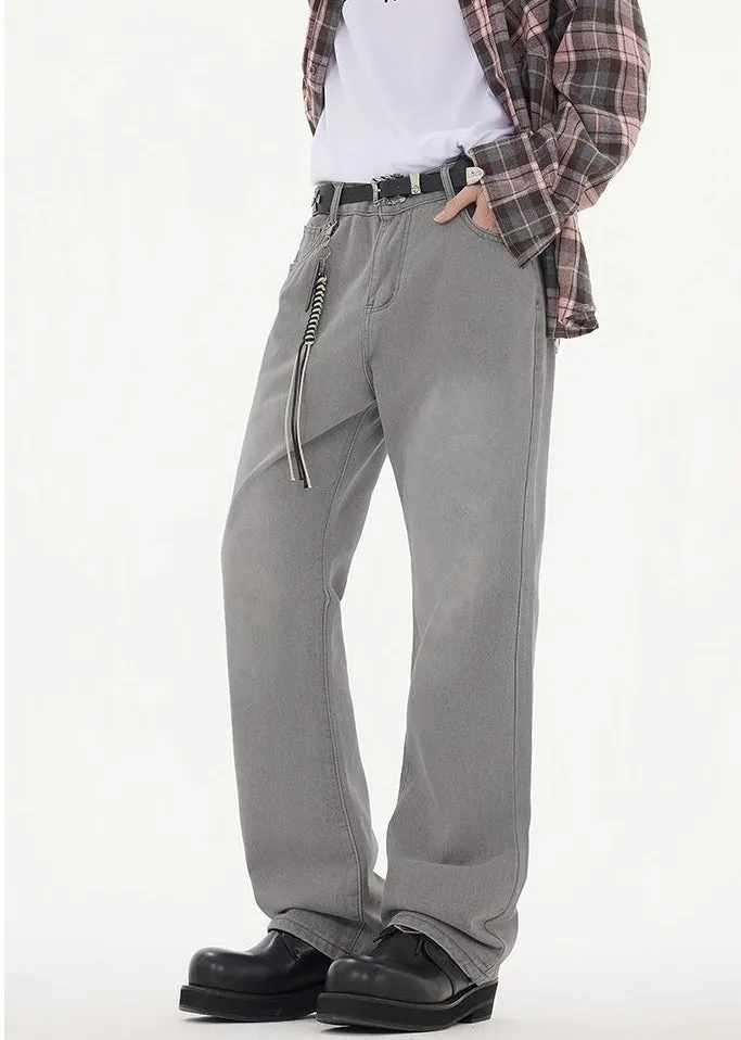 Casual Loose Straight Leg Jeans with Versatile Style