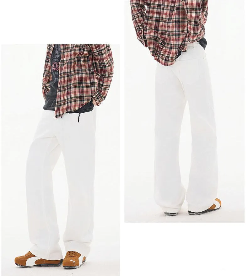 Casual Loose Straight Leg Jeans with Versatile Style