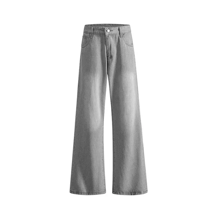 Casual Loose Straight Leg Jeans with Versatile Style