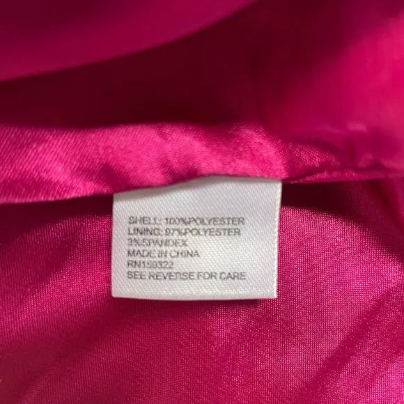 Central Park West Hot Pink Fringe Hem Wrap Tweed Skort with Built-in Shorts NWOT