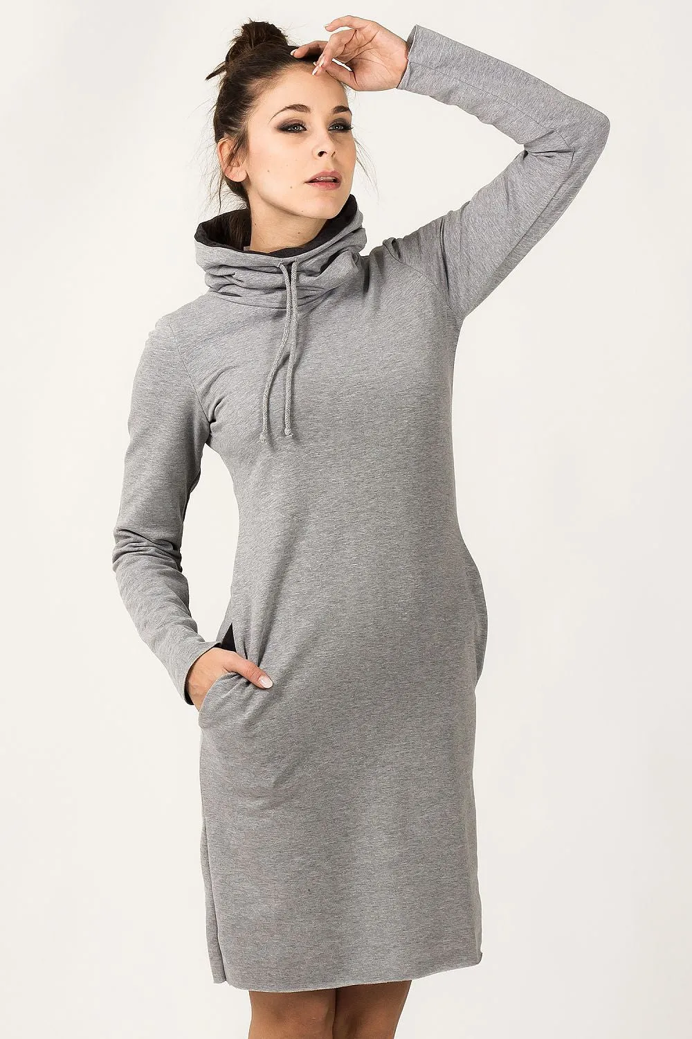 Chic Colour Block Sweatshirt Dress