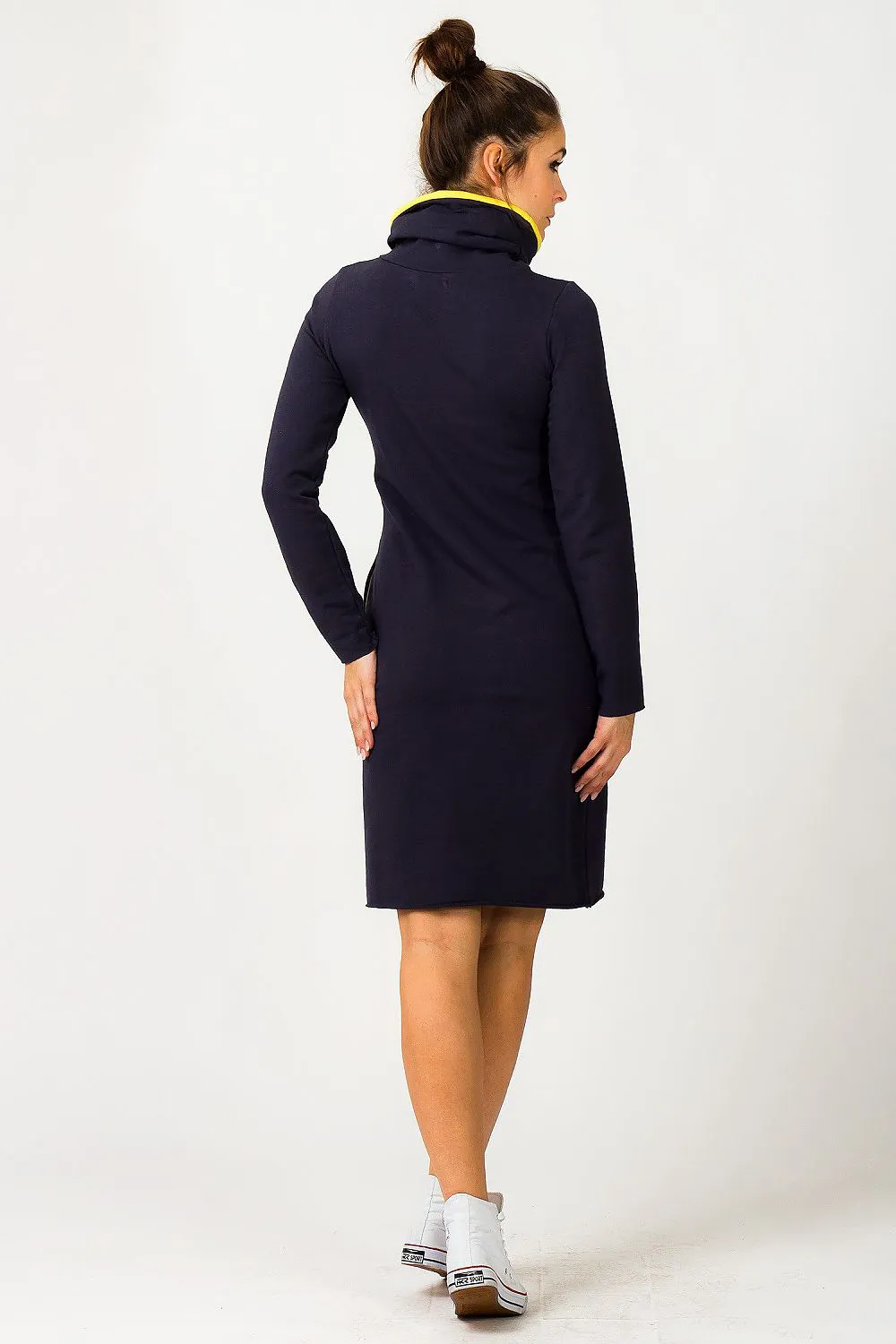 Chic Colour Block Sweatshirt Dress