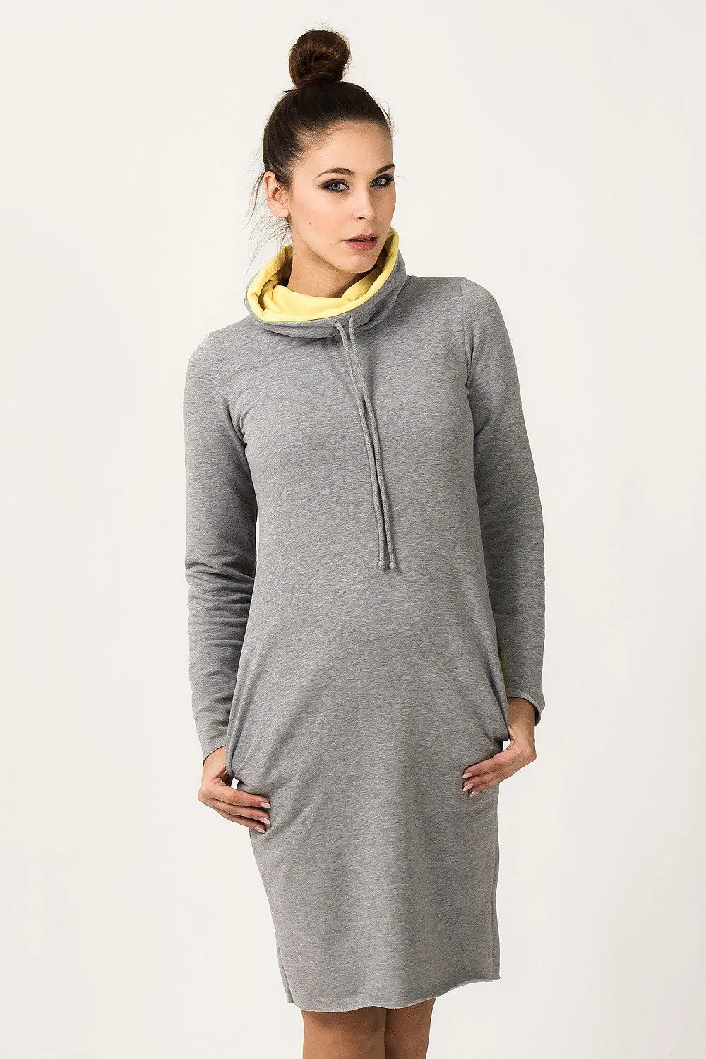 Chic Colour Block Sweatshirt Dress