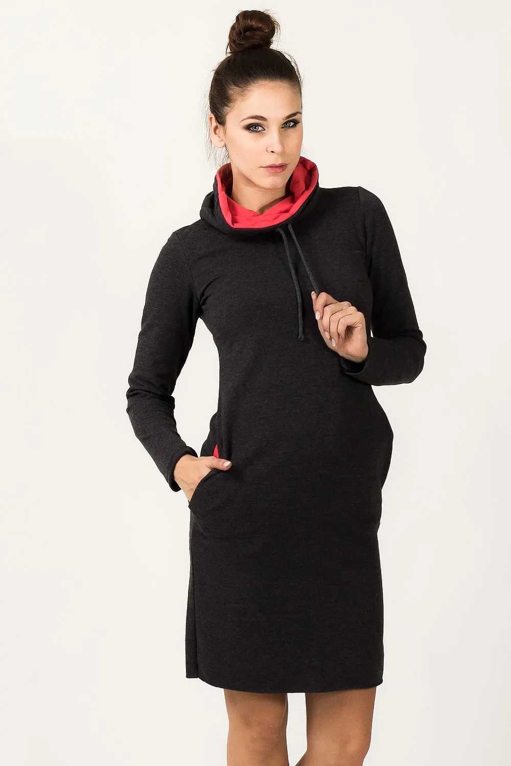 Chic Colour Block Sweatshirt Dress