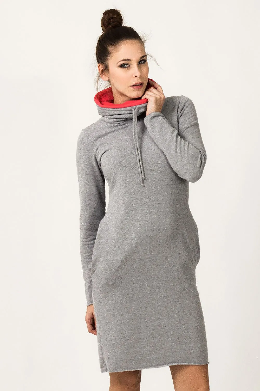 Chic Colour Block Sweatshirt Dress