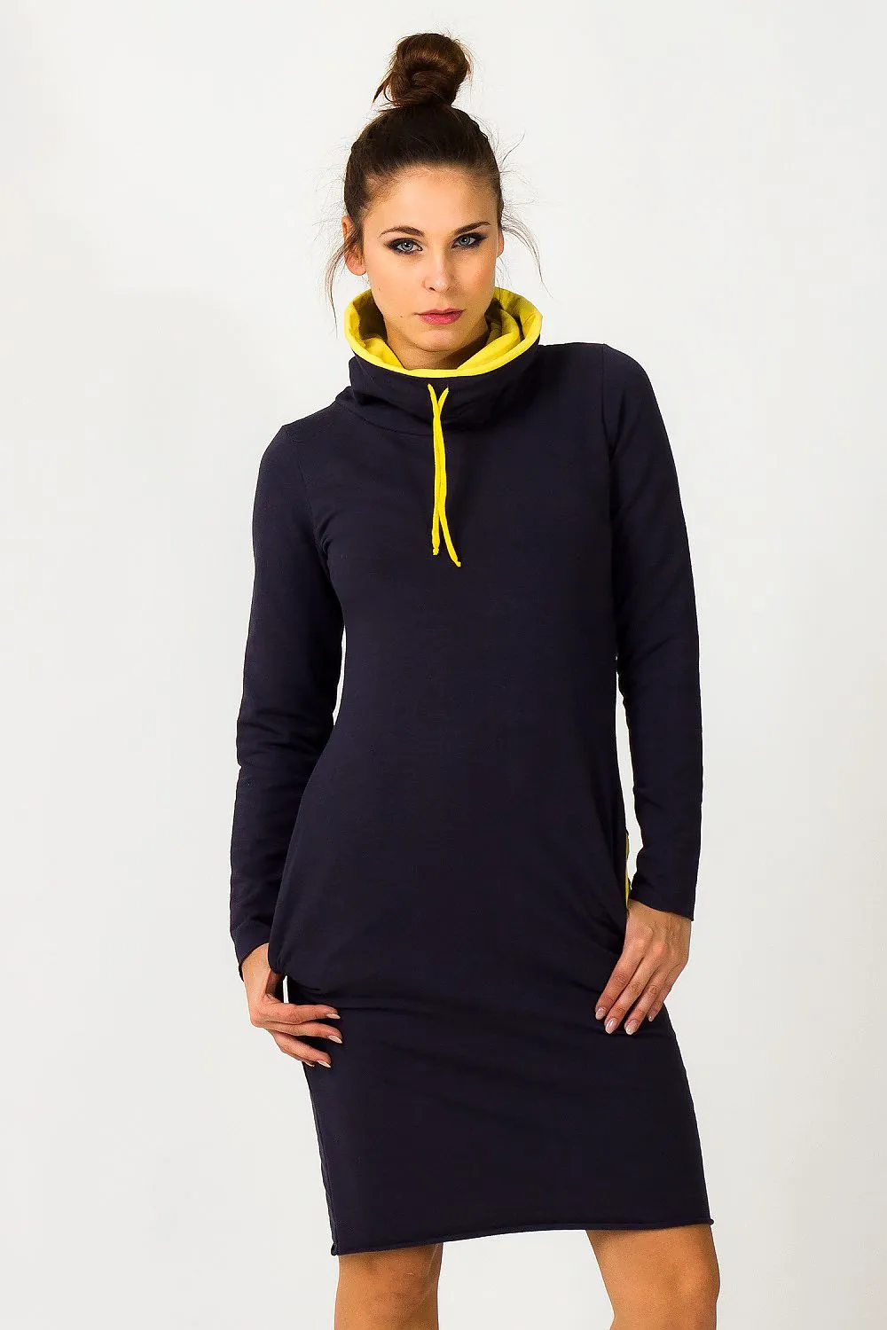 Chic Colour Block Sweatshirt Dress