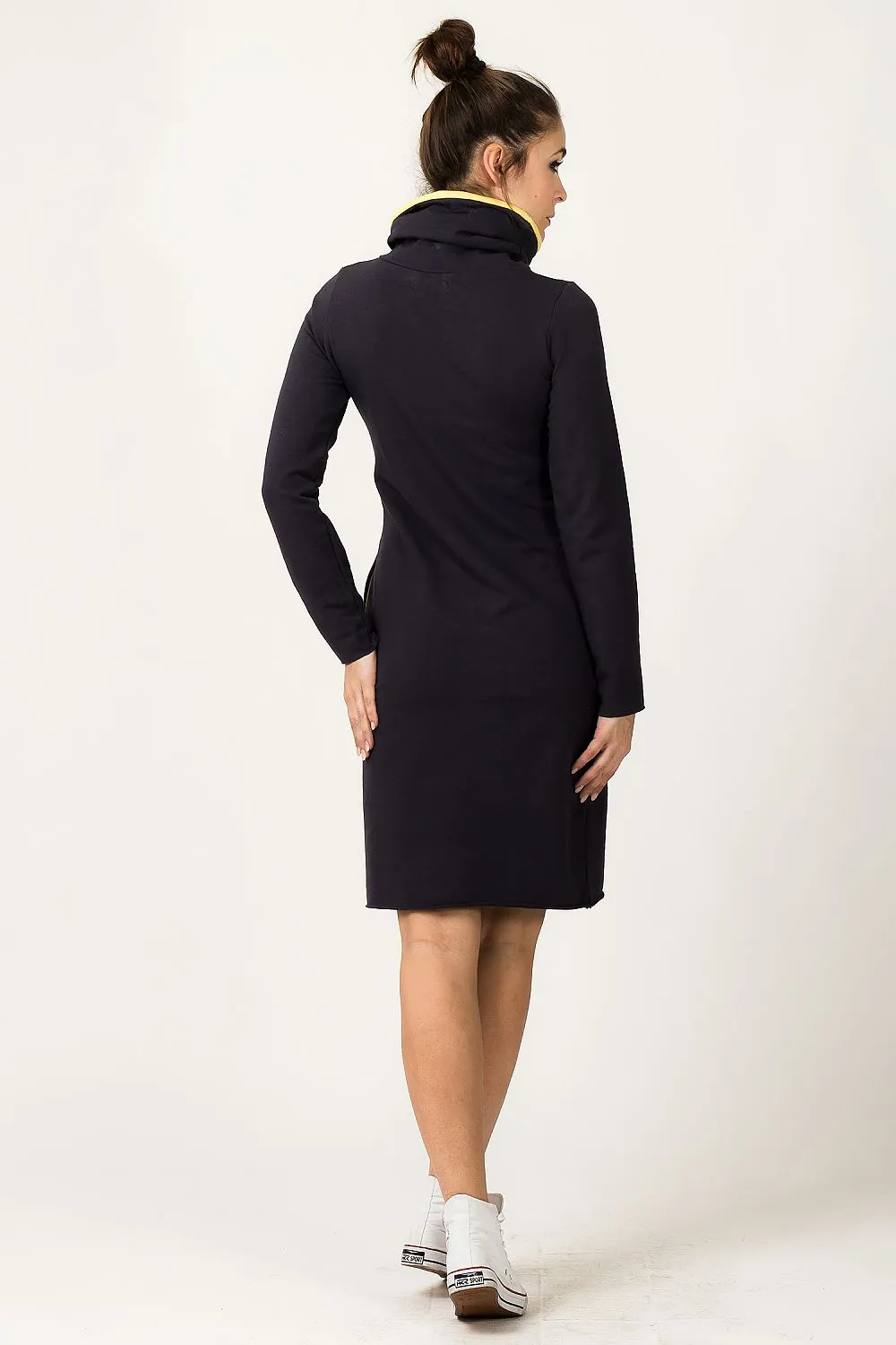 Chic Colour Block Sweatshirt Dress
