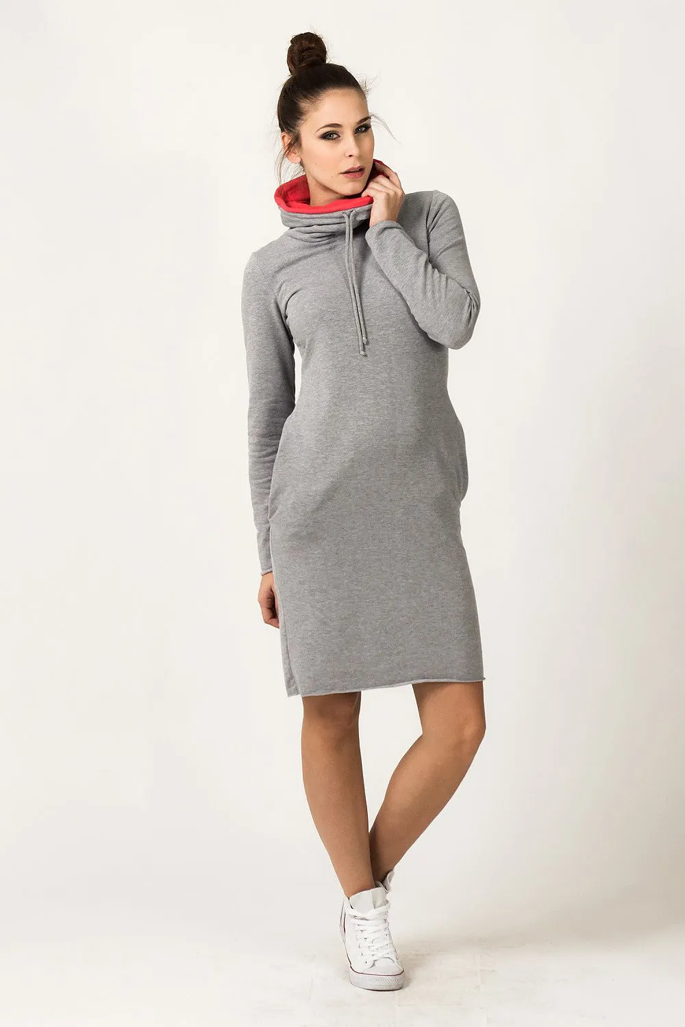 Chic Colour Block Sweatshirt Dress