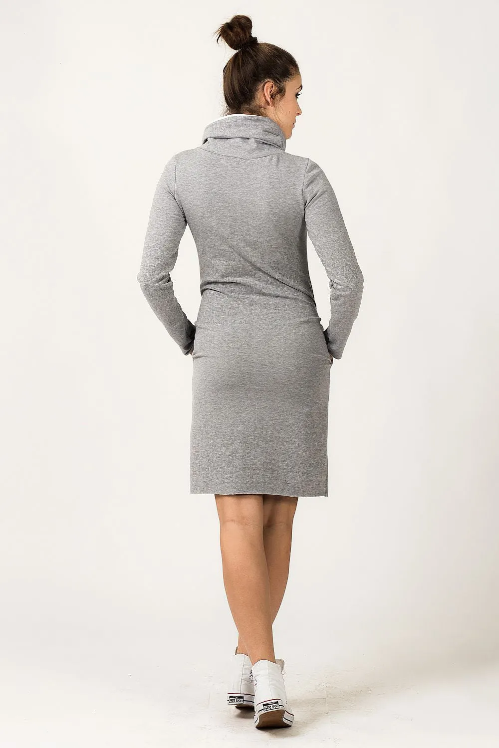 Chic Colour Block Sweatshirt Dress