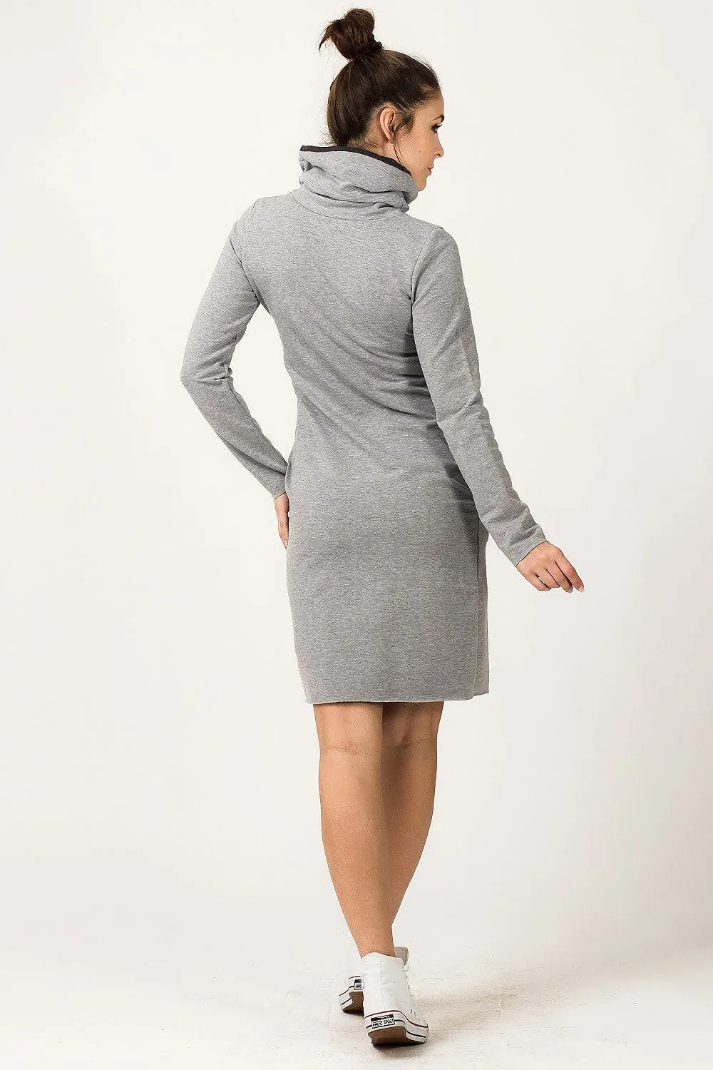 Chic Colour Block Sweatshirt Dress