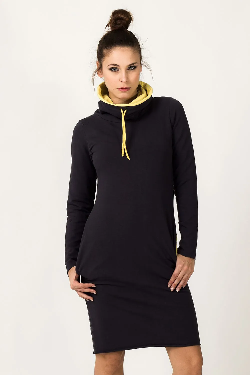 Chic Colour Block Sweatshirt Dress