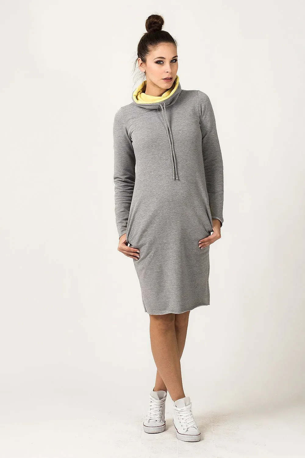 Chic Colour Block Sweatshirt Dress