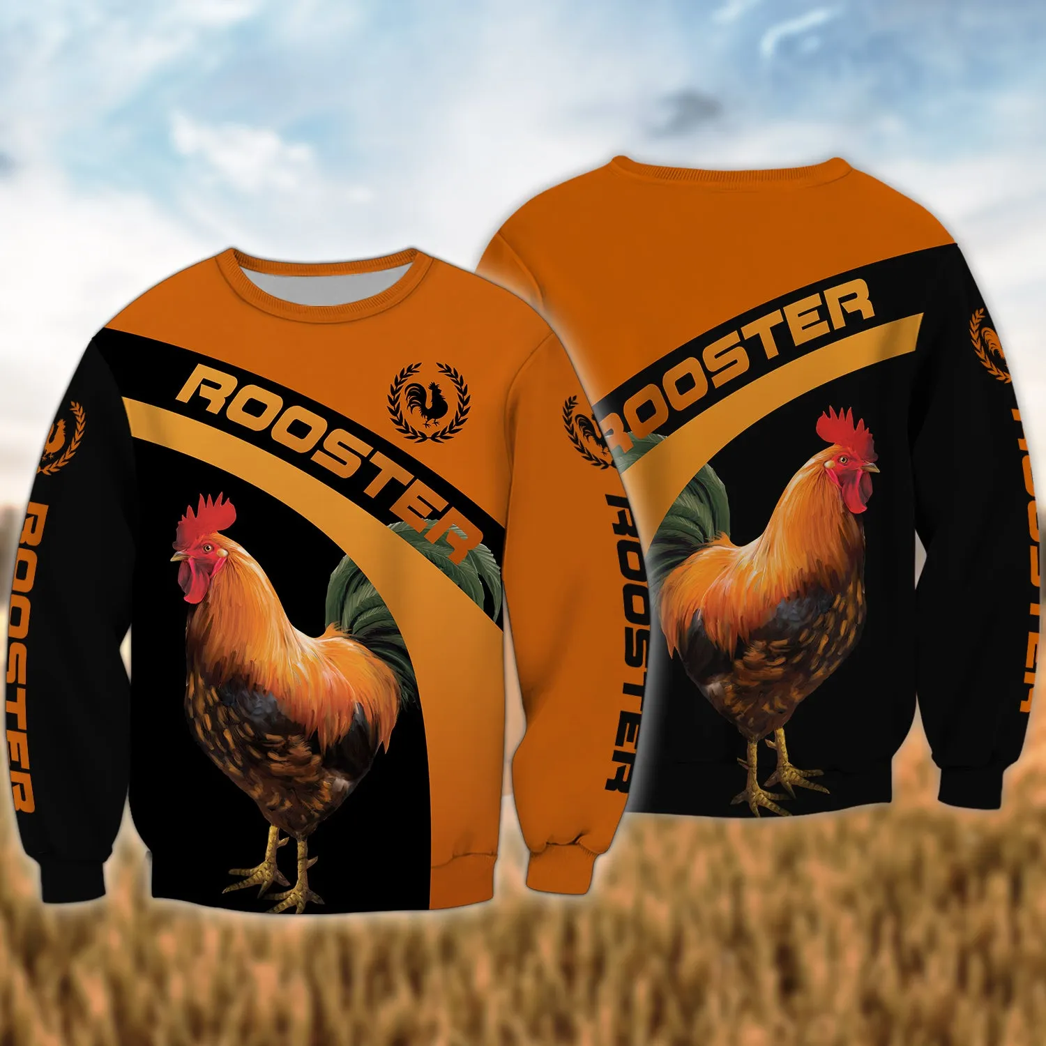 Chickens Rooster 3D Funny Hoodies Gifts For Country Men - Farmer Life Chicken Lover Shirt - NTQ