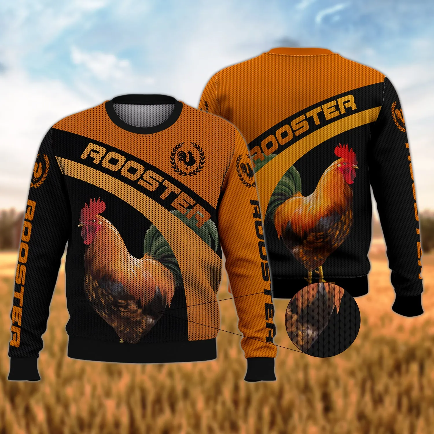 Chickens Rooster 3D Funny Hoodies Gifts For Country Men - Farmer Life Chicken Lover Shirt - NTQ