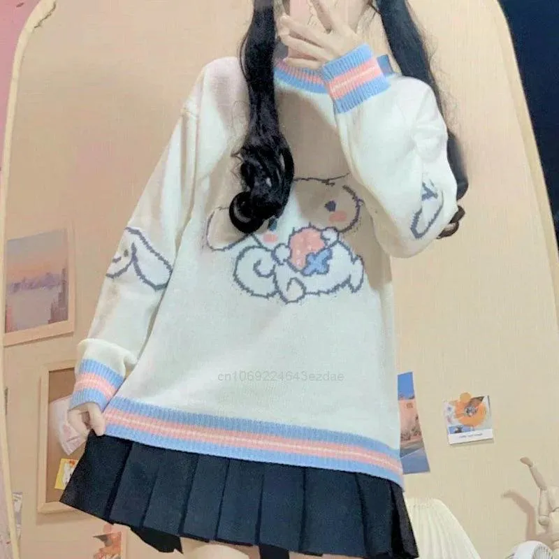Cinnamoroll Strawberry Knitted Sweater