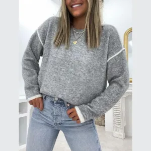 Classic crew-neck sweater - Wiebke