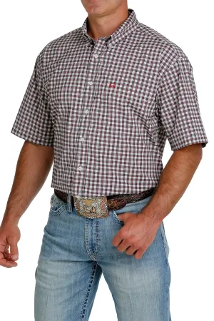 CLMTW1704085-XL-Blu/Rd Cinch S/S Shirt ArenaFlex Plaid