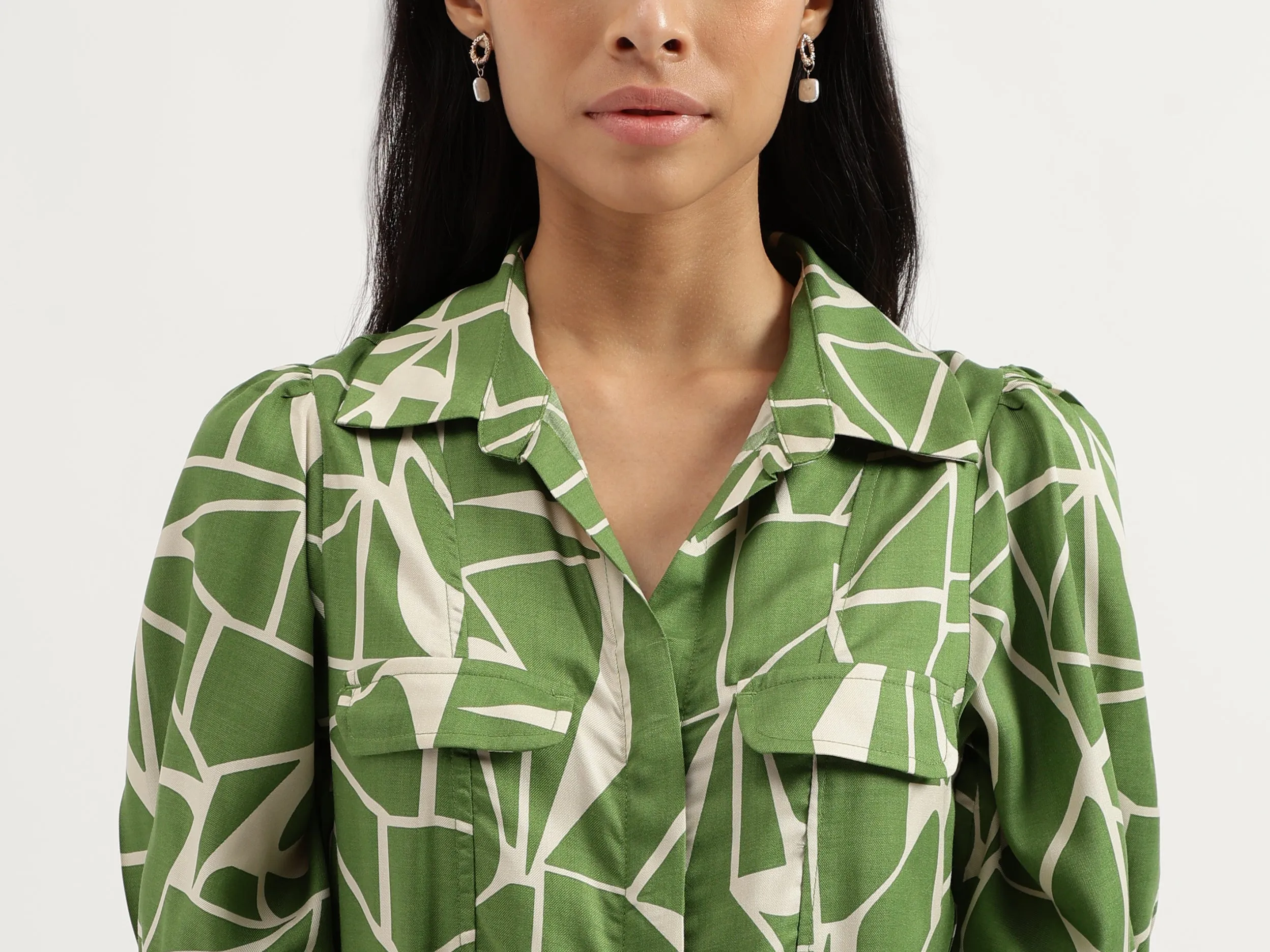 Collared Printed Dresses
