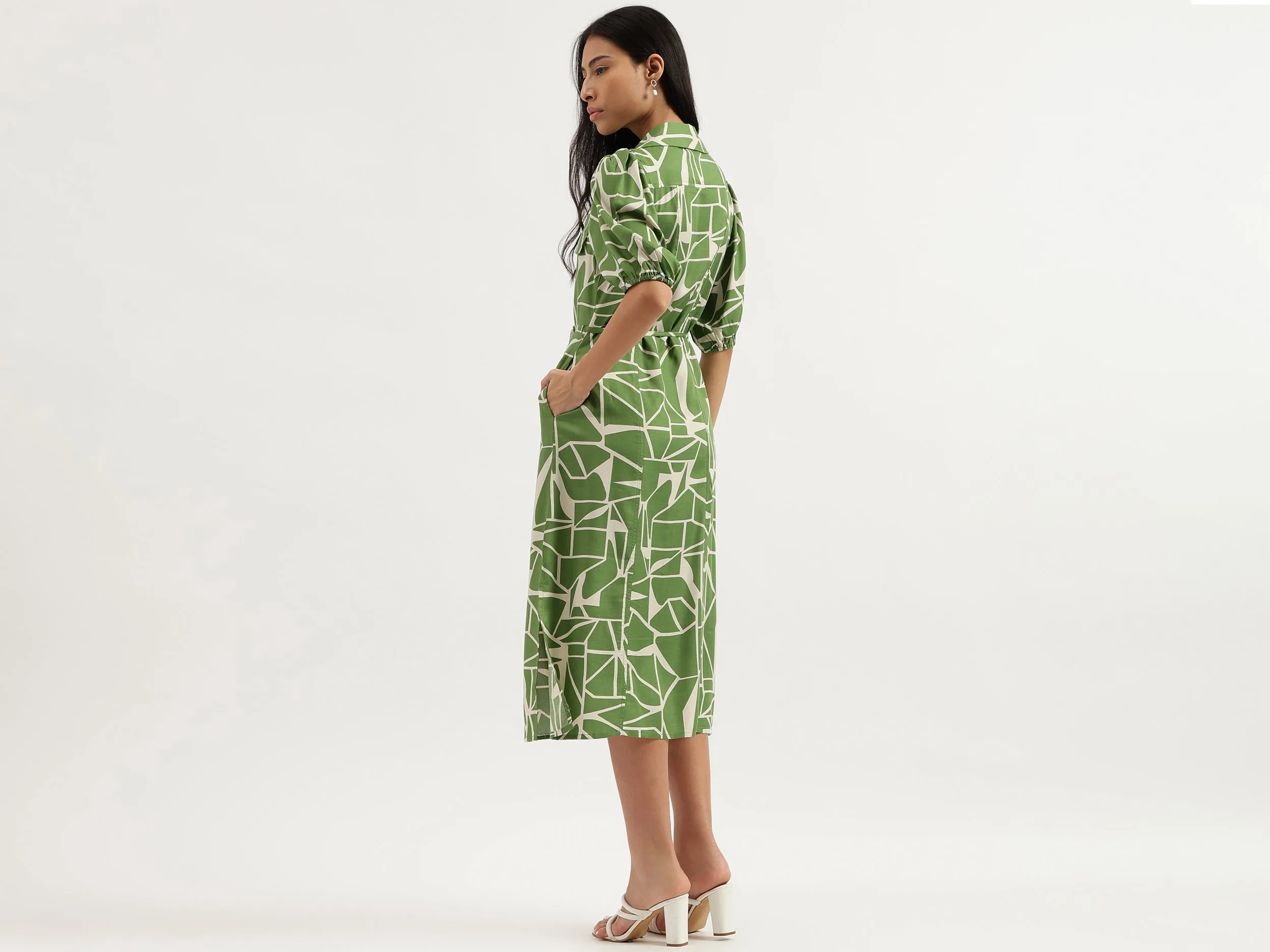 Collared Printed Dresses