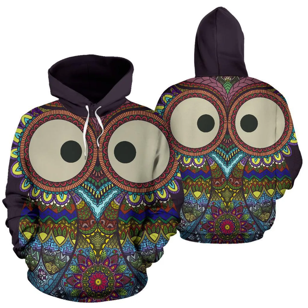 Colorful Owl Unisex Hoodie