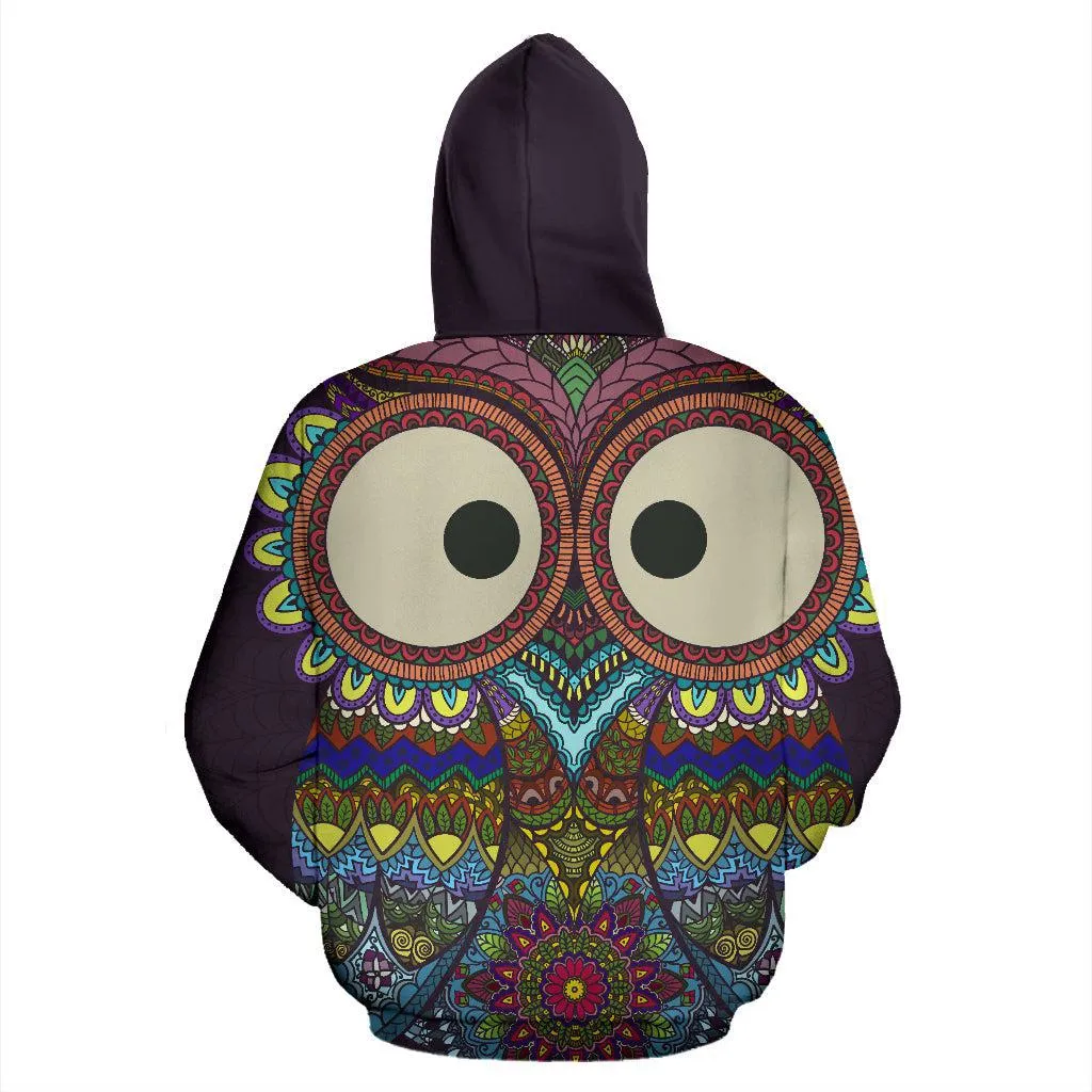 Colorful Owl Unisex Hoodie