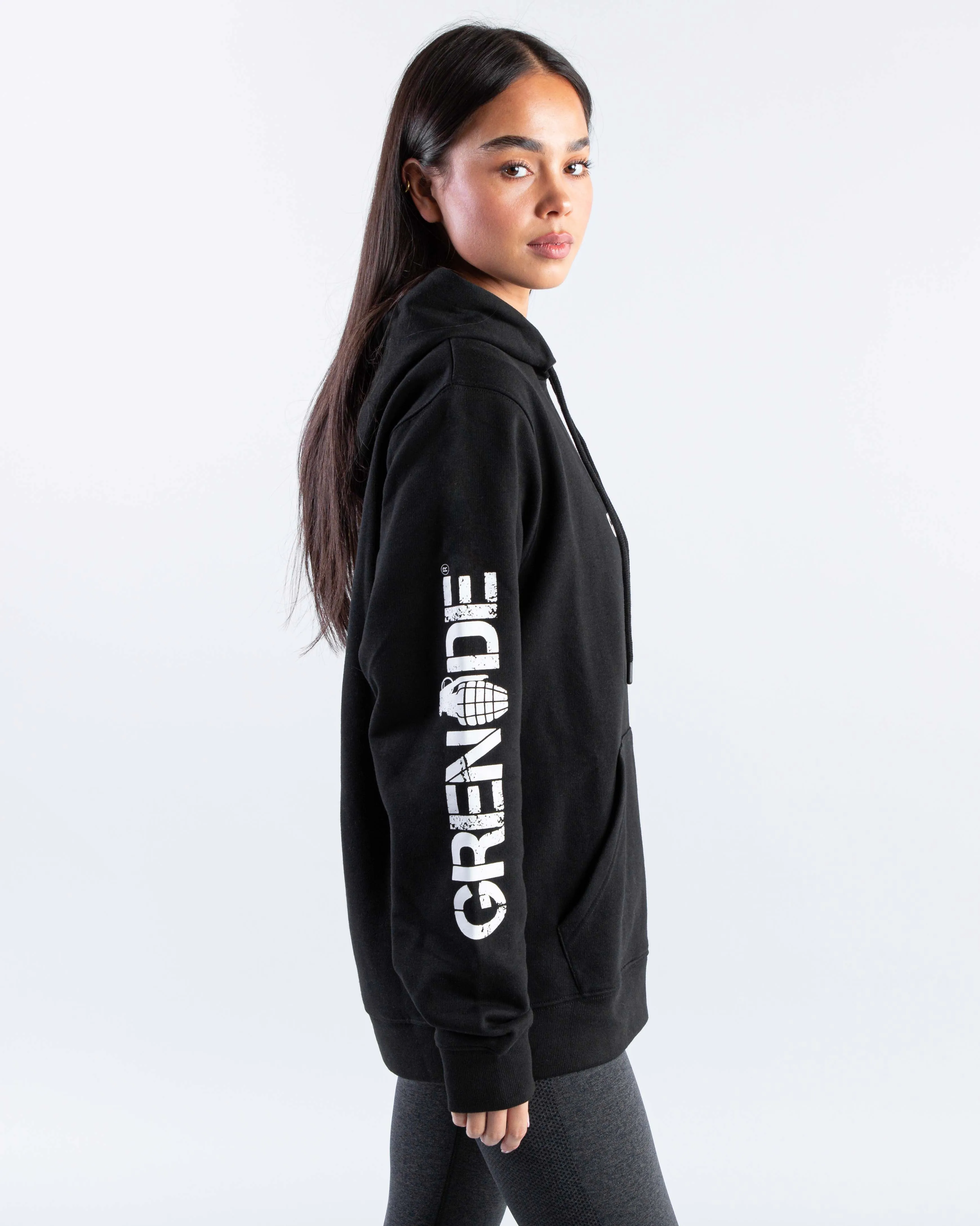 Core Hoodie - Black / White