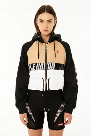 Cropped Man Down Jacket in Recycled Polyester