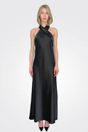 Cropped Pandora Dress - Black