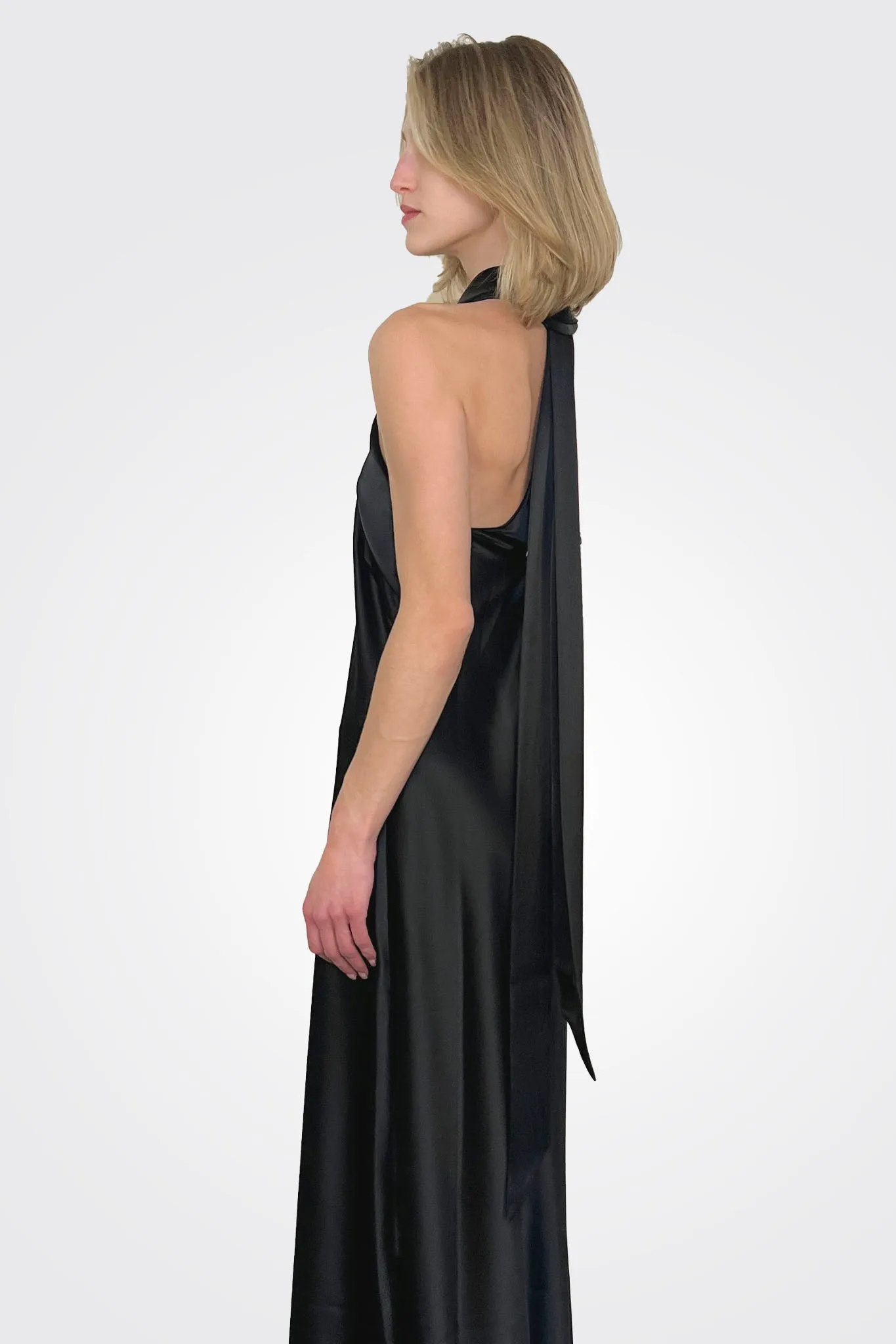 Cropped Pandora Dress - Black